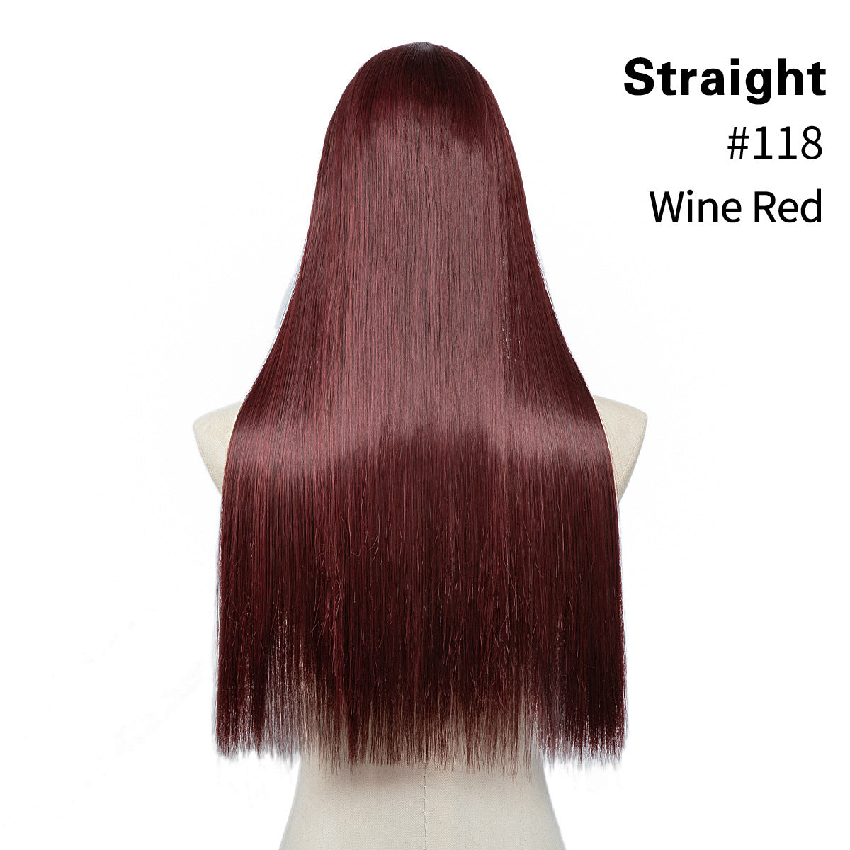 U-shaped set for long straight hair