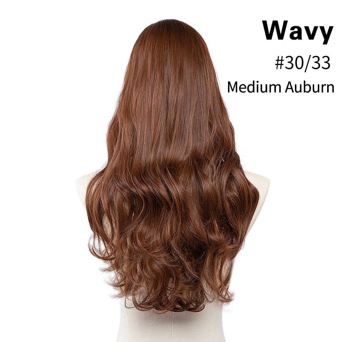 Fluffy natural long curly hair U-shaped half head cover invisible wig piece