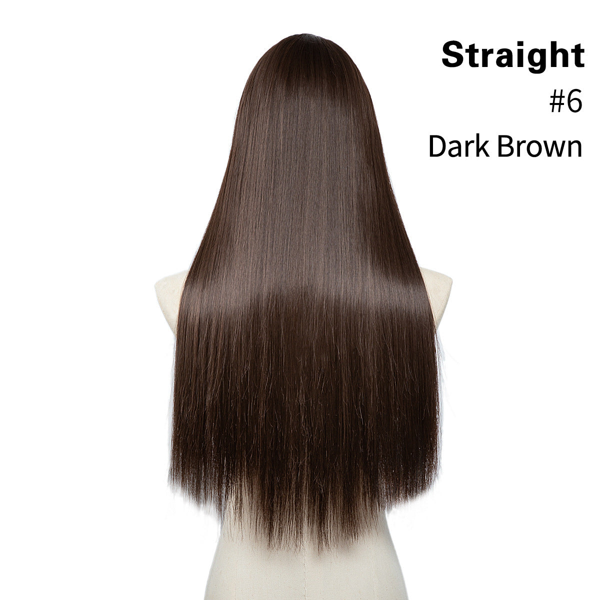 U-shaped set for long straight hair