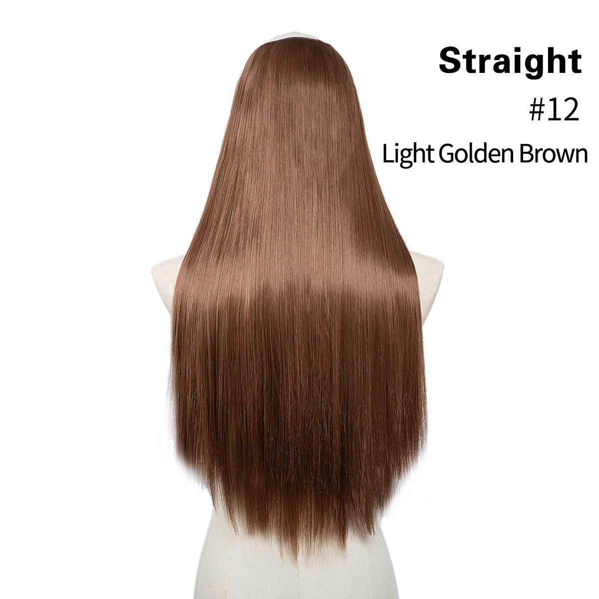 U-shaped set for long straight hair