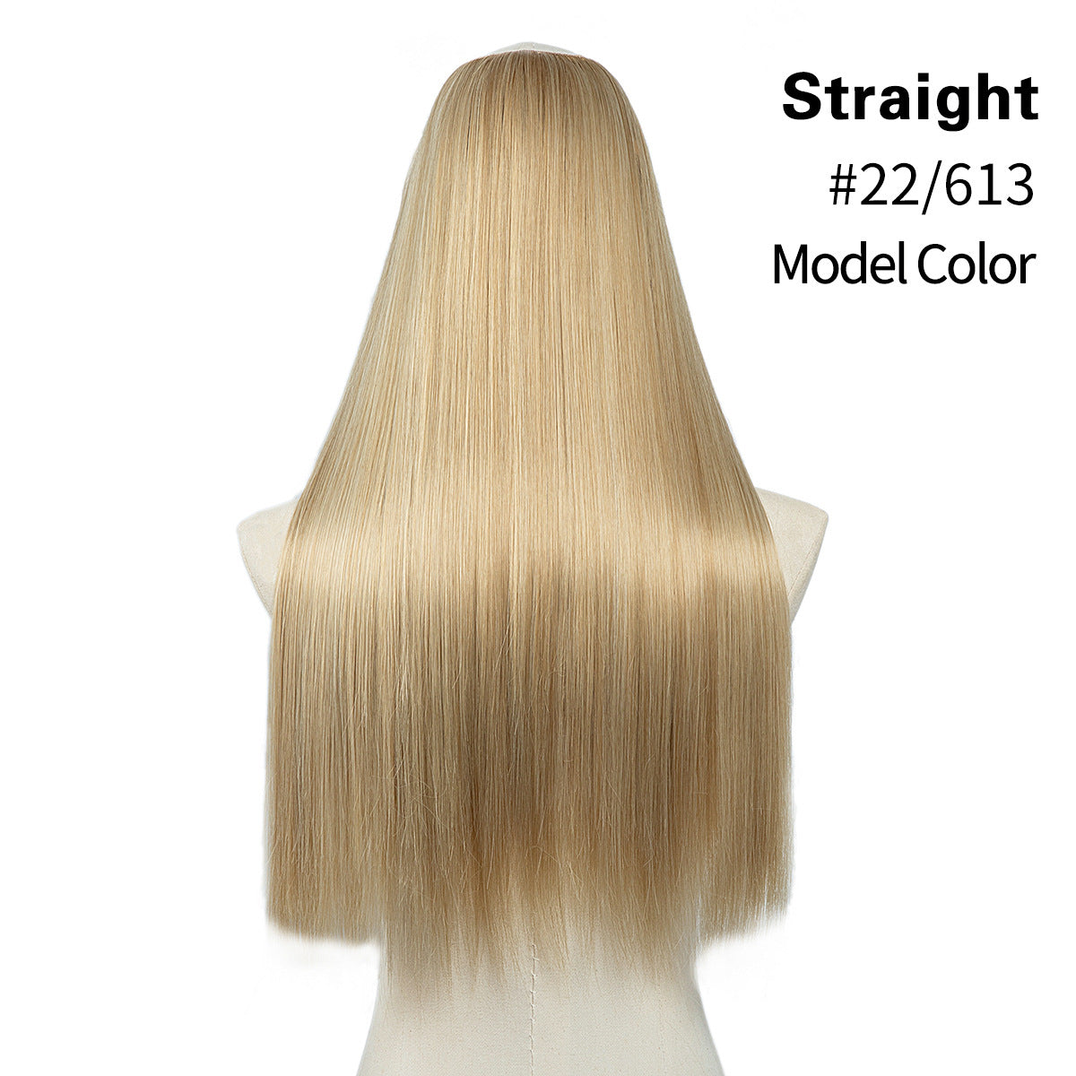 U-shaped set for long straight hair