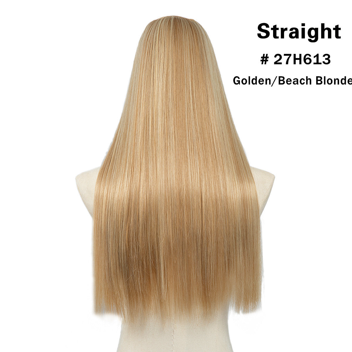 U-shaped set for long straight hair