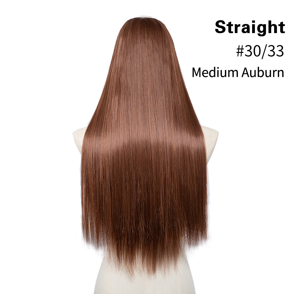 U-shaped set for long straight hair